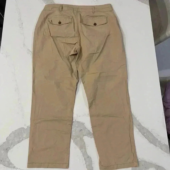 Falls Creek Tan/Beige Straight Leg Utility Work Pants Women's 16 Casual Outdoors - Picture 4 of 6